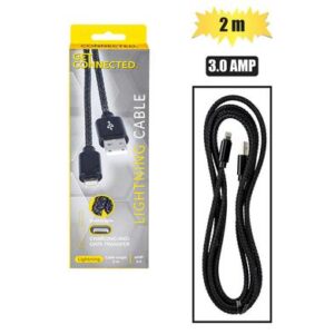 Usb cable lightning 3.0 amp 2m