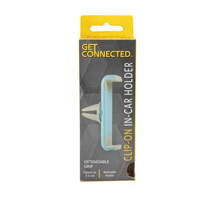 Mobile in car device holder clip-on asst