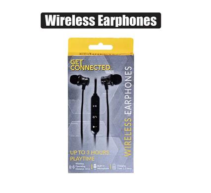 Wireless earphones mic + volume control