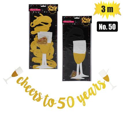 Party banner milestone 3m no-50
