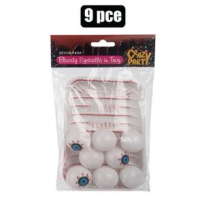 Party prop eyeballs w/tray