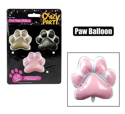 Pet party foil balloon paw