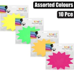 Price flash 17x11cm 10pcs asstd colours