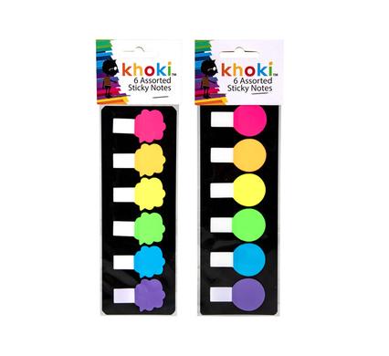 Note-pad self-stick lolly-pop asstd