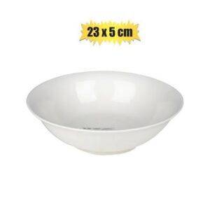 Serving bowl ceramic deep 23x5cm round