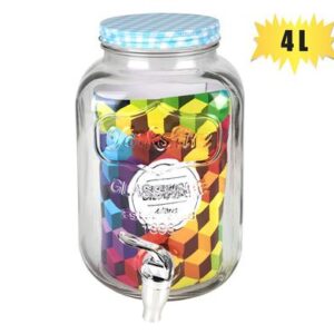 Beverage dispenser gls 4l w/tap