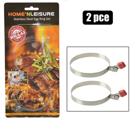 Egg-rings s/s 2pce h&l