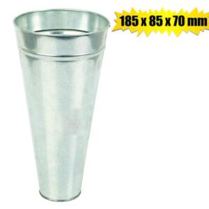 Flower bucket galvanised 185x85x70mm