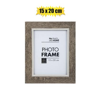Picture-frame pl woodgrain 15x20cm
