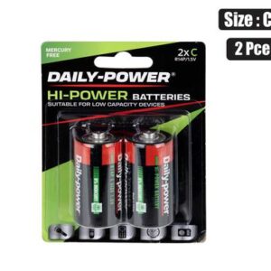 Batteries h/power size:c / r14p 2pce