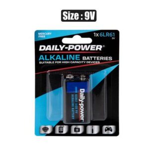 Batteries alkaline size:9volt/6lr61 1pce
