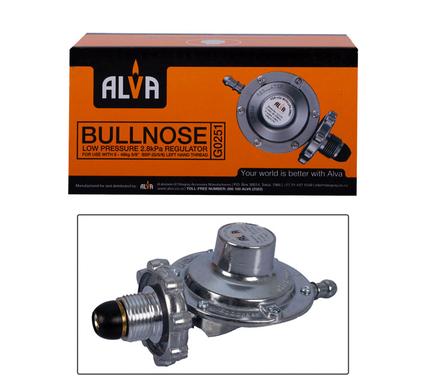 Gas regulator bullnose