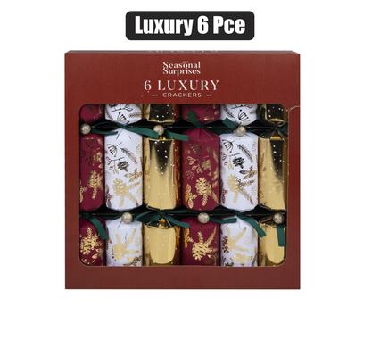 Xmas crackers luxury 6pc