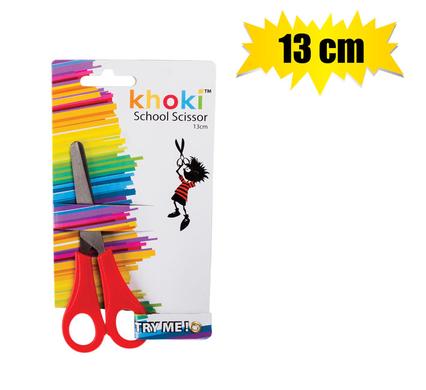 Stationery scissor school pl/mtl 13cm