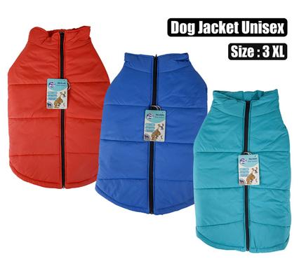 Pet dog jacket with zip unisex-3xl