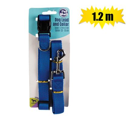 Pet dog-collar + lead set