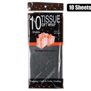 Paper tissue 50x66cm 10xshts black