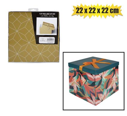 Gift box flat pack 22x22x22cm female/gen