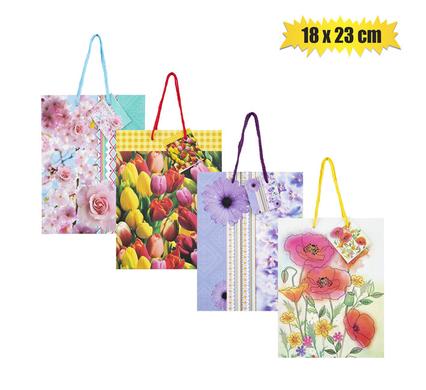 Gift-bag paper med 18x23cm everyday flwr