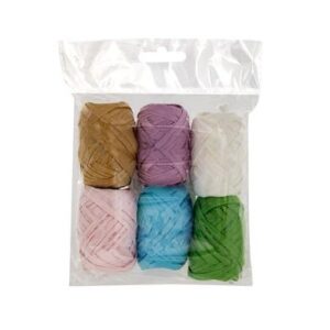 Raffia paper asstd colors 5mmx10m
