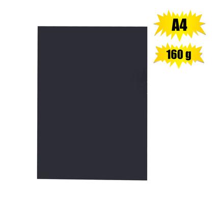 Art+craft board a4 160g sheet black br