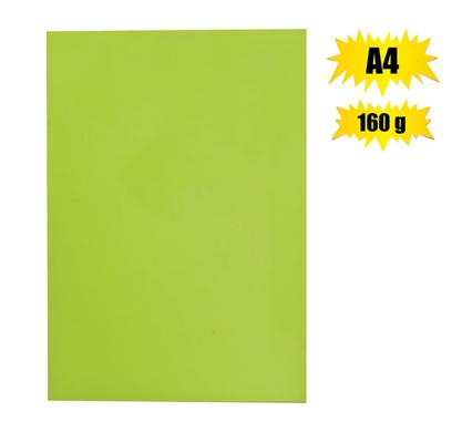 Art+craft board a4 160g sheet green br