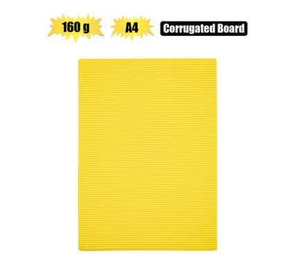 Art+craft a4 corrugated board 160gsm yel