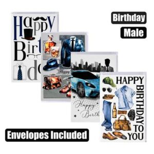 Card & envelope birthday - male
