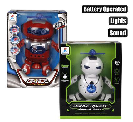 Battery operated robot red 22cm