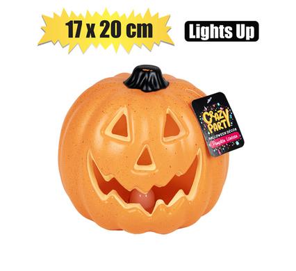 Orn light halloween pumpkin 17x20cm