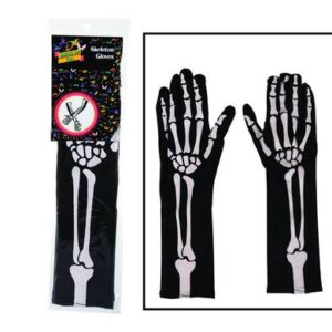 Dress up access gloves skeleton long