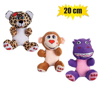 Plush animal animated asstd luna 20cm