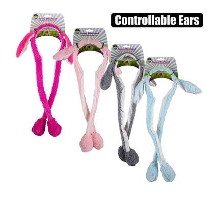 Dress up bunny headband ear control