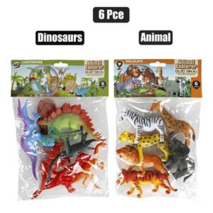 Animals assorted set 6pc 8-10cm