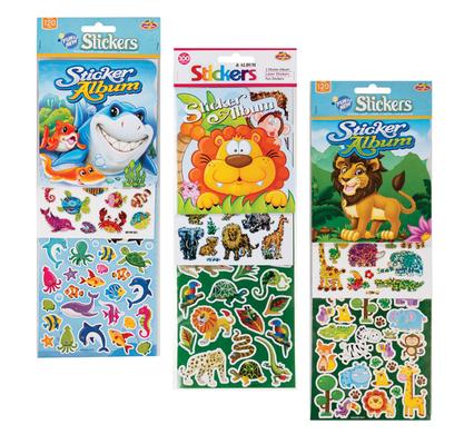 Sticker album+stickers asstd