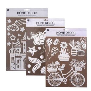 Stickers room decor with glitter