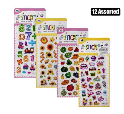 Sticker crystal asstd