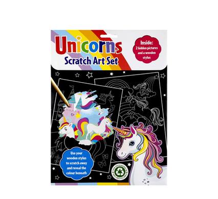 Book activity scratch art set 2