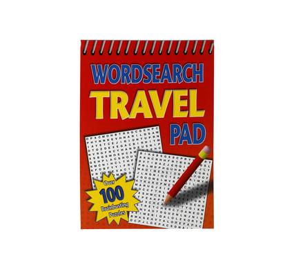 Book puzzle wordsearch travel pad