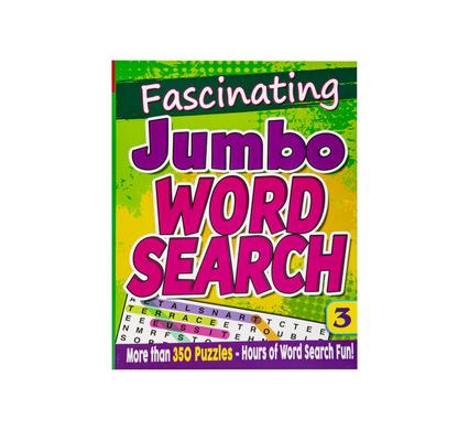 Book puzzle fascinating jumbo wordsearch