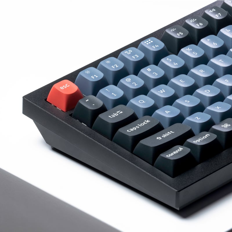 Keychron Q1 75% Red G Pro Switches Aluminium RGB Wired Keyboard - Black - Image 3