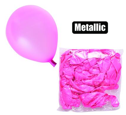 Balloons helium 1pc metallic pink f-01