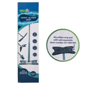 Mop microfibre twist action 1.23m handle