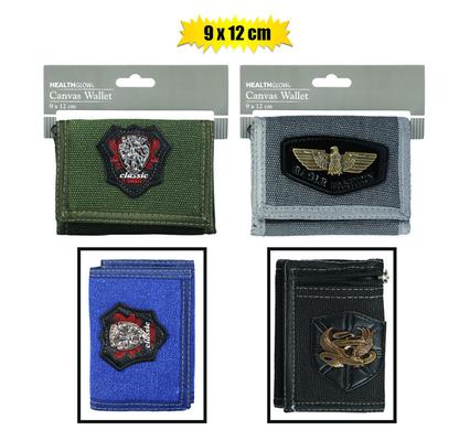Wallet canvas asstd 9x12cm