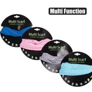 Multi-functional scarf plain colours