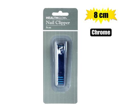 Nail clipper chrome 8cm foot h/glow