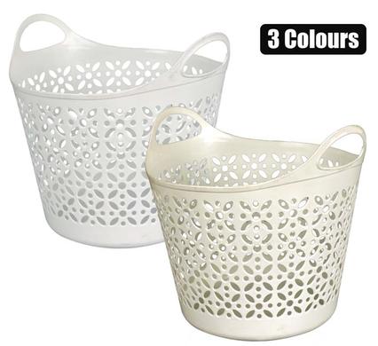 Laundry tote basket