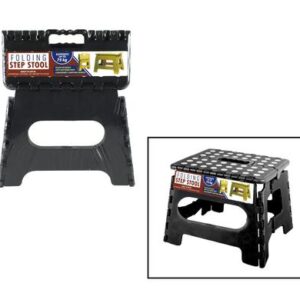 Step stool collapsible 25x21x21cm black