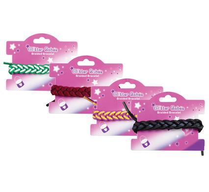Jewellery bracelet braided asstd