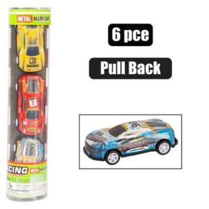 Die cast set 6pcs pull back racer 6cm